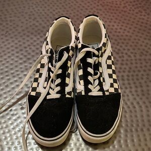 Vans Black and White Checkered Sneakers